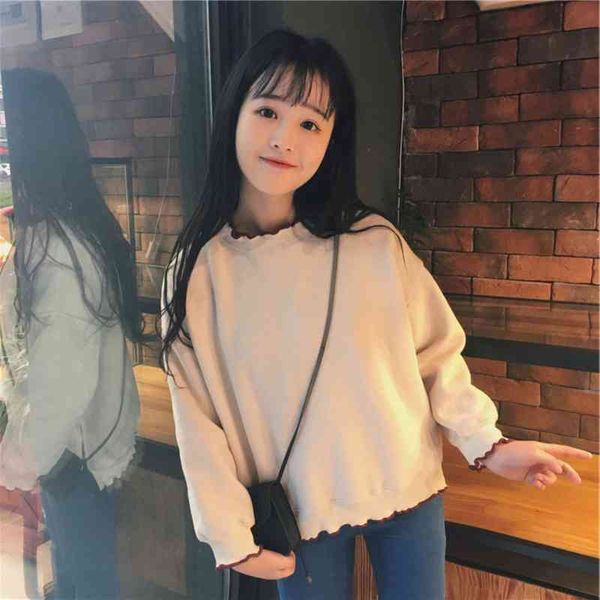 women blouse autumn spring long sleeve o neck wavy hem split pullover shirt blouse fashion woman clothing, White
women blouse autumn spring long sleeve o neck wavy hem split pullover shirt blouse fashion woman clothing, White