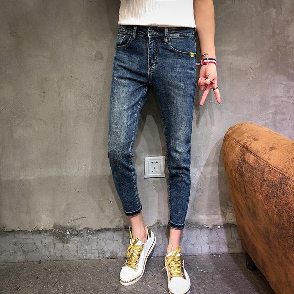 men's pants 2021 jeans trend small feet handsome and ankle casual trousers plus size, Black
men's pants 2021 jeans trend small feet handsome and ankle casual trousers plus size, Black