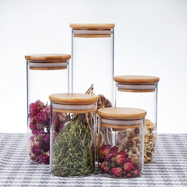 storage bottles & jars 1pc high borosilicate glass jar sealed transparent food container with bamboo cover for (450ml)
storage bottles & jars 1pc high borosilicate glass jar sealed transparent food container with bamboo cover for (450ml)
