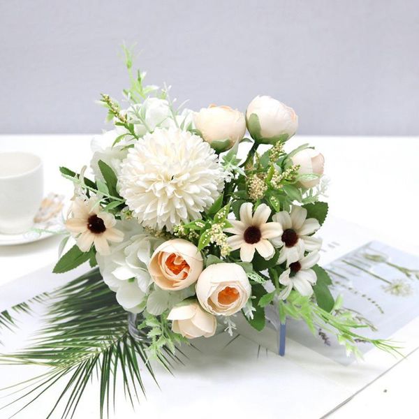 decorative flowers & wreaths heads hydrangea artificial bouquet silk blooming fake tea bud hand flower wedding decor home office party
decorative flowers & wreaths heads hydrangea artificial bouquet silk blooming fake tea bud hand flower wedding decor home office party