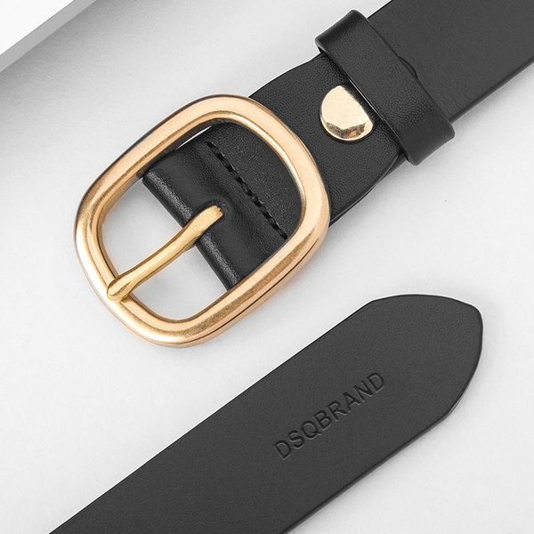 belts dsqbrand brand belt women's solid color copper round buckle design fashion retro real cowhide letters embossed luxury, Black;brown
belts dsqbrand brand belt women's solid color copper round buckle design fashion retro real cowhide letters embossed luxury, Black;brown