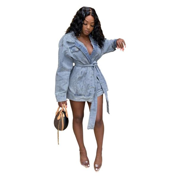 women's jackets tmustobe casual jeans jacket women loose bandage denim long sleeve coat with belt party single-breasted outerwear femal, Black;brown
women's jackets tmustobe casual jeans jacket women loose bandage denim long sleeve coat with belt party single-breasted outerwear femal, Black;brown