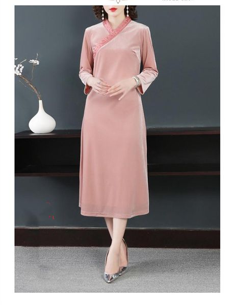 casual dresses spring original design chinese style 3d flower embroidered big size retro improved loosen cheongsam dress for women, Black;gray
casual dresses spring original design chinese style 3d flower embroidered big size retro improved loosen cheongsam dress for women, Black;gray