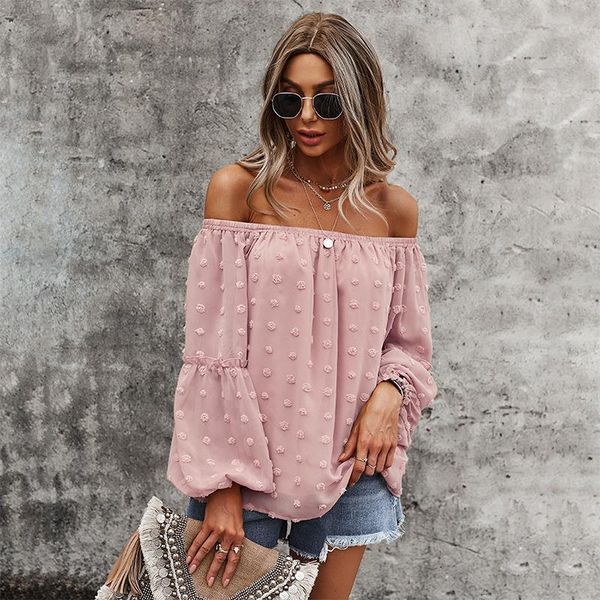 women's blouses & shirts solid color strapless off shoulder clubwear fashion summer spring office loose pullovers for female wholes, White
women's blouses & shirts solid color strapless off shoulder clubwear fashion summer spring office loose pullovers for female wholes, White