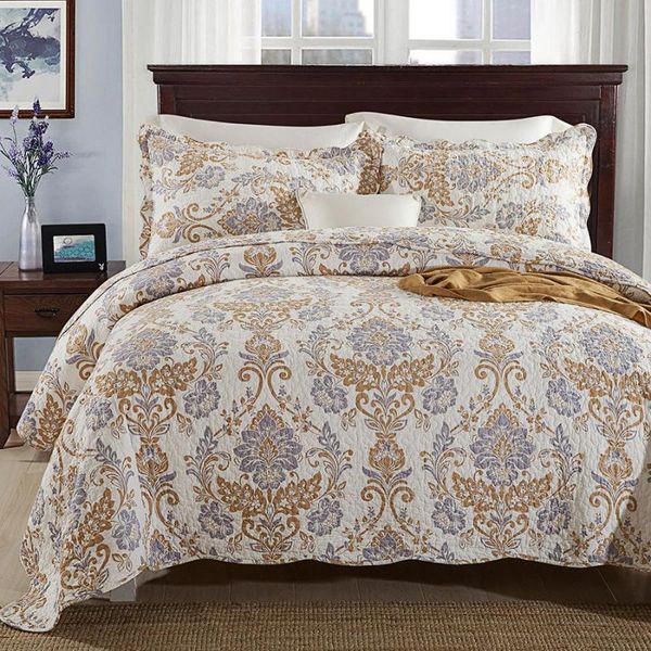 comforters & sets quality floral printed bedspread quilt set 3pcs/1pc quilted coverlet washed cotton quilts bed covers king queen size beddi
comforters & sets quality floral printed bedspread quilt set 3pcs/1pc quilted coverlet washed cotton quilts bed covers king queen size beddi