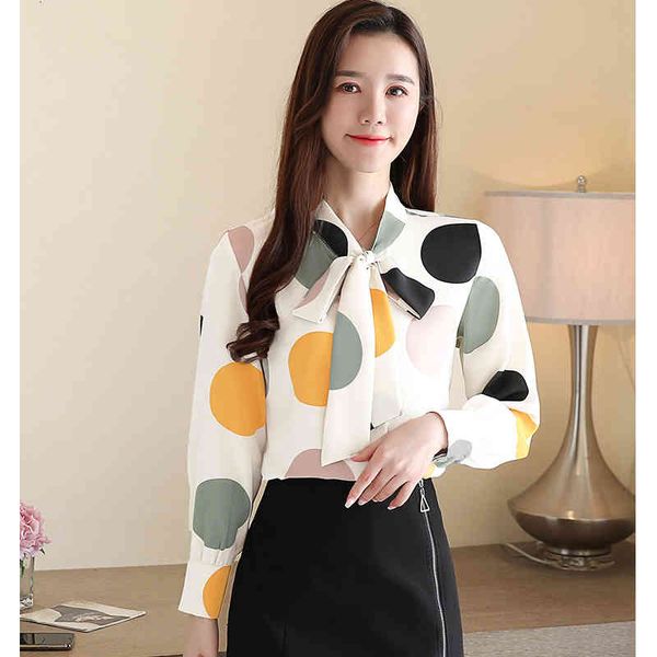 dress blouse long sleeve 2021 fashion women chiffon polka dot print shirt womens and blouses, White
dress blouse long sleeve 2021 fashion women chiffon polka dot print shirt womens and blouses, White