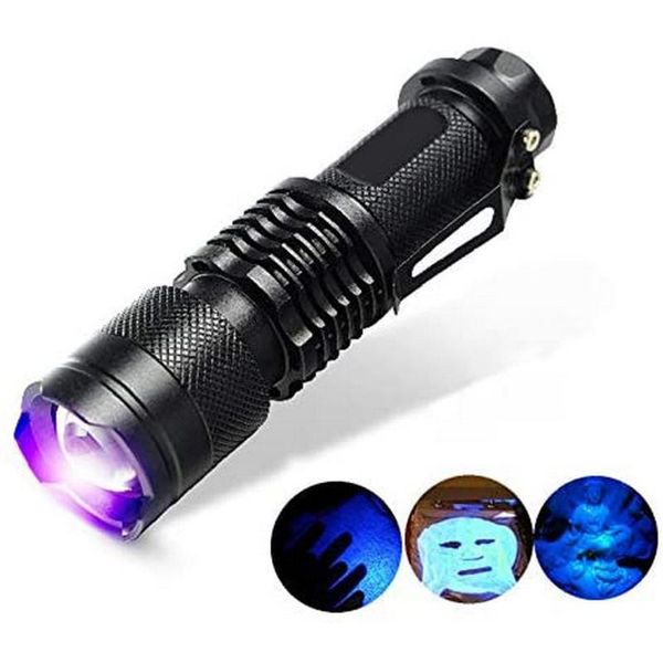 365nm led uv ultraviolet torch with zoom function mini black light pet urine stains detector scorpion hunting bike lights
365nm led uv ultraviolet torch with zoom function mini black light pet urine stains detector scorpion hunting bike lights