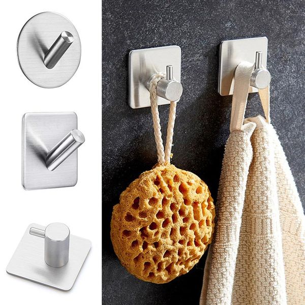 hangers & racks modern durable self adhesive home kitchen wall door hook key holder rack towel hanger bathroom hooks stainless steel stick
hangers & racks modern durable self adhesive home kitchen wall door hook key holder rack towel hanger bathroom hooks stainless steel stick