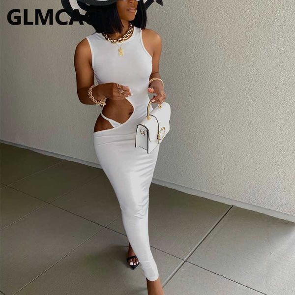 sleeveless o neck cutout slim maxi dress casual solid party club dresses 210702, Black;gray
sleeveless o neck cutout slim maxi dress casual solid party club dresses 210702, Black;gray