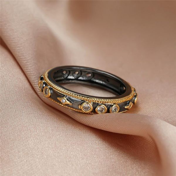 wedding rings charm male female white round crystal jewelry luxury black gold for women men vintage star zircon engagement ring, Slivery;golden
wedding rings charm male female white round crystal jewelry luxury black gold for women men vintage star zircon engagement ring, Slivery;golden