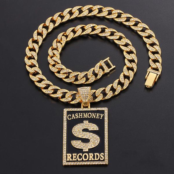 pendant necklaces fashion us dollar drop necklace iced out charm crystal cuba chain for man hip-hop rock record jewelry, Silver
pendant necklaces fashion us dollar drop necklace iced out charm crystal cuba chain for man hip-hop rock record jewelry, Silver