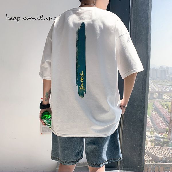 summer short sportswear pure printed cotton half sleeve loose large t-shirt men's wear, Black
summer short sportswear pure printed cotton half sleeve loose large t-shirt men's wear, Black