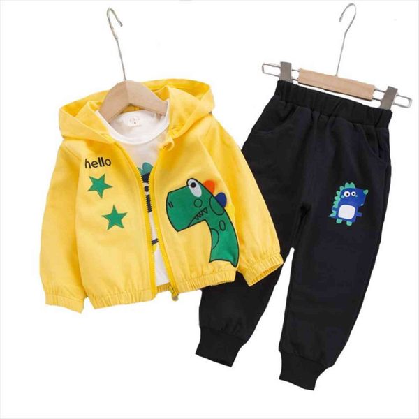 70 110cm kids dinosaur clothing set autumn cotton hooded coat shirt pants 3 pcs suit for boy toddler children christmas, White
70 110cm kids dinosaur clothing set autumn cotton hooded coat shirt pants 3 pcs suit for boy toddler children christmas, White