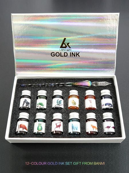 banmi glass dip pen with 12 color ink gift packaging, starry sky , birthday fountain pens
banmi glass dip pen with 12 color ink gift packaging, starry sky , birthday fountain pens