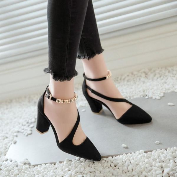 big size 11 12 13 14 high heels sandals women shoes woman summer ladies pointed cingulate package the heel thick with, Black
big size 11 12 13 14 high heels sandals women shoes woman summer ladies pointed cingulate package the heel thick with, Black