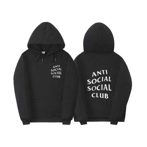 2021 high street anti social club gd autumn winter crooked letter men's and women's loose cotton couple's, Black
2021 high street anti social club gd autumn winter crooked letter men's and women's loose cotton couple's, Black