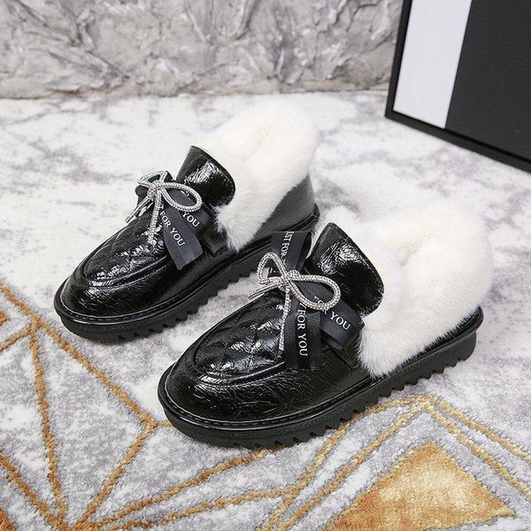 boots fashion glossy snow winter plus velvet keep warm women's wear-resistant and non-slip flat, Black
boots fashion glossy snow winter plus velvet keep warm women's wear-resistant and non-slip flat, Black