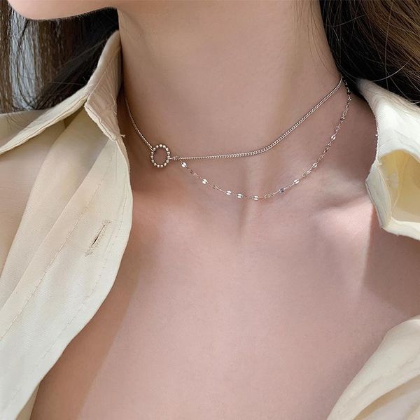 chains circle multi layer korean chain necklace for women neck clavicle choker silver color round bead simple trend female jewelry gift
chains circle multi layer korean chain necklace for women neck clavicle choker silver color round bead simple trend female jewelry gift