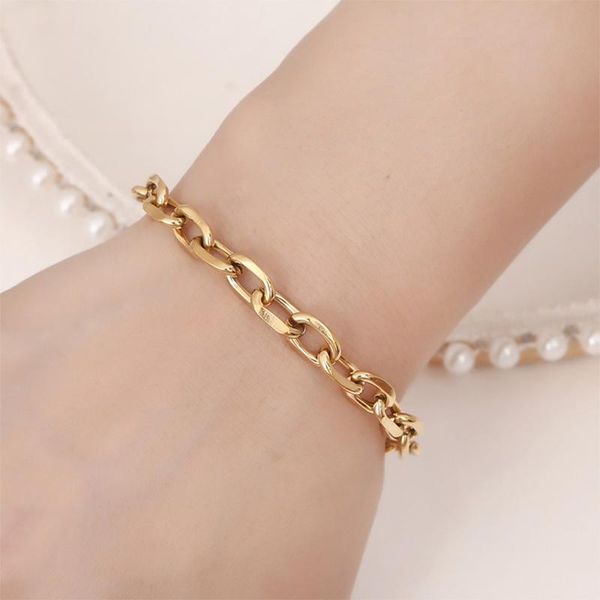 link, chain men women stainless steel bracelet adjustable gold color hiphop punk braclet wrist accessories for friend jewelry gift, Black
link, chain men women stainless steel bracelet adjustable gold color hiphop punk braclet wrist accessories for friend jewelry gift, Black