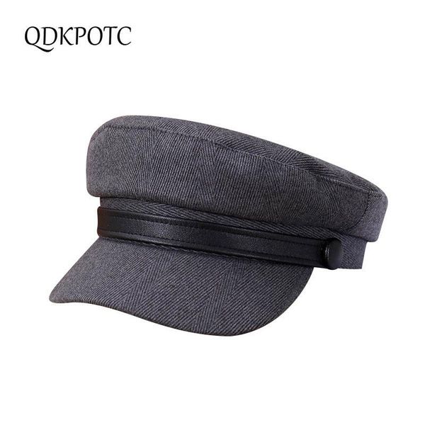 Autumn Winter Military Hats Men Women Leisure Retro Flat Cap Cotton Twill Solid Color Hat Navy Wide Brim, Blue;gray
Autumn Winter Military Hats Men Women Leisure Retro Flat Cap Cotton Twill Solid Color Hat Navy Wide Brim, Blue;gray