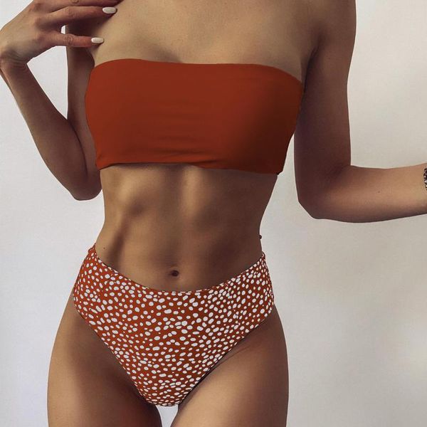 women's swimwear dot bikini 2021 woman swimsuit women two-piece set floral high waisted bathing suits beachwear suit, White;black
women's swimwear dot bikini 2021 woman swimsuit women two-piece set floral high waisted bathing suits beachwear suit, White;black