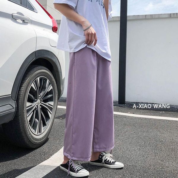 men's pants summer thin casual fashion black purple white wide-leg men streetwear loose straight ice silk mens m-2xl
men's pants summer thin casual fashion black purple white wide-leg men streetwear loose straight ice silk mens m-2xl