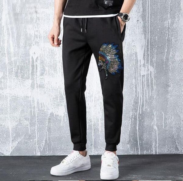 men's pants the men's casual winter sweatpants man's sport diamond design pants, Black
men's pants the men's casual winter sweatpants man's sport diamond design pants, Black