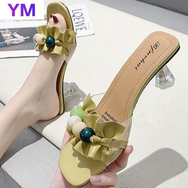 sandals square toe lady transparent pvc high clear heels ruffles fashion slides woman dress party zapatillas mujer casa, Black
sandals square toe lady transparent pvc high clear heels ruffles fashion slides woman dress party zapatillas mujer casa, Black
