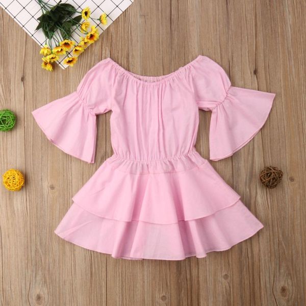 girl's dresses dress, solid color flared sleeve off shoulder ruffle dress for birthday party vacation, Red;yellow
girl's dresses dress, solid color flared sleeve off shoulder ruffle dress for birthday party vacation, Red;yellow
