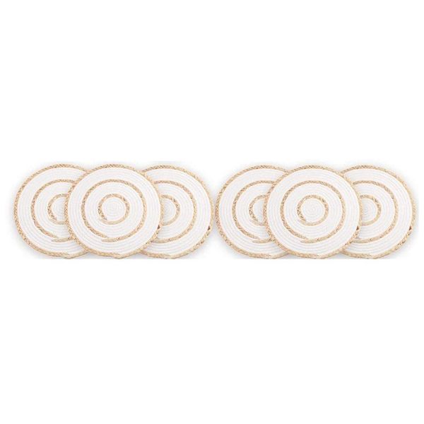 mats & pads natural woven round placemat,handmade rattan water hyacinth cotton thread,used for table placemat,6 pack
mats & pads natural woven round placemat,handmade rattan water hyacinth cotton thread,used for table placemat,6 pack