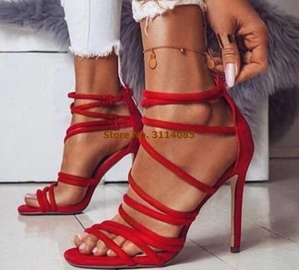 women red suede cross strappy high heel sandals stiletto heels cage dress shoes gorgeous wedding dropship, Black
women red suede cross strappy high heel sandals stiletto heels cage dress shoes gorgeous wedding dropship, Black