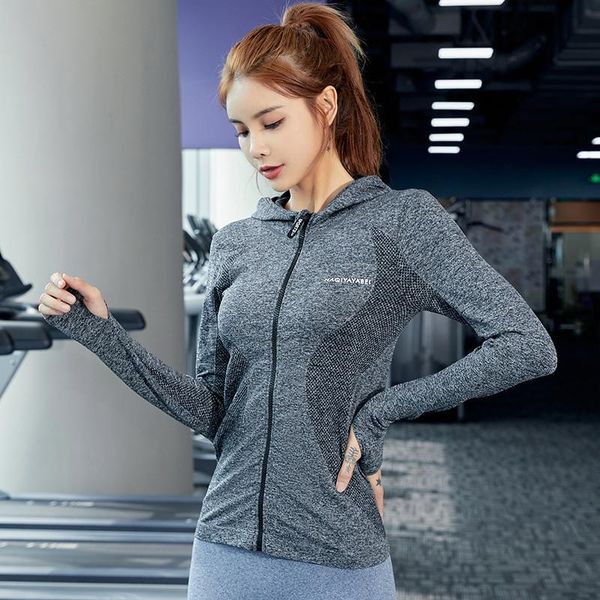 running jackets yoga coat for women zipper cardigan hooded tight long sleeve fitness sports quick drying clothes autumn and winter, Black;red
running jackets yoga coat for women zipper cardigan hooded tight long sleeve fitness sports quick drying clothes autumn and winter, Black;red