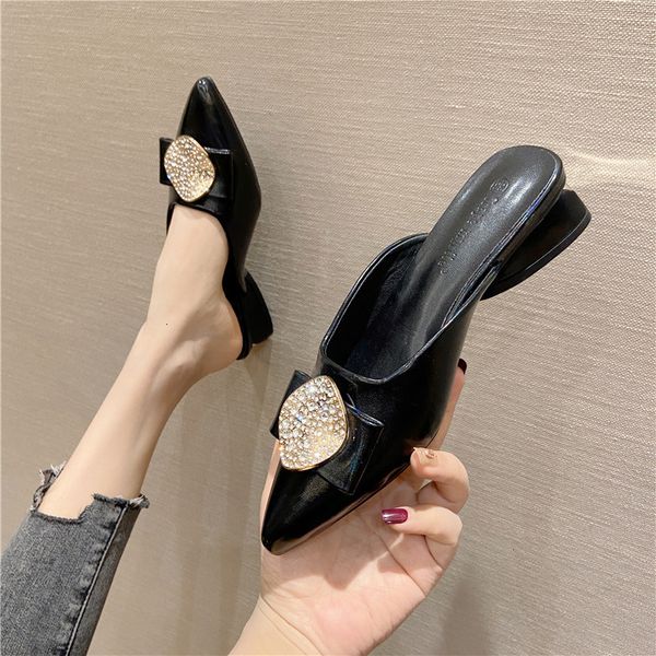 cool slippers with pointed sandals ends covered half for women to wear in summer bpgx, Black
cool slippers with pointed sandals ends covered half for women to wear in summer bpgx, Black