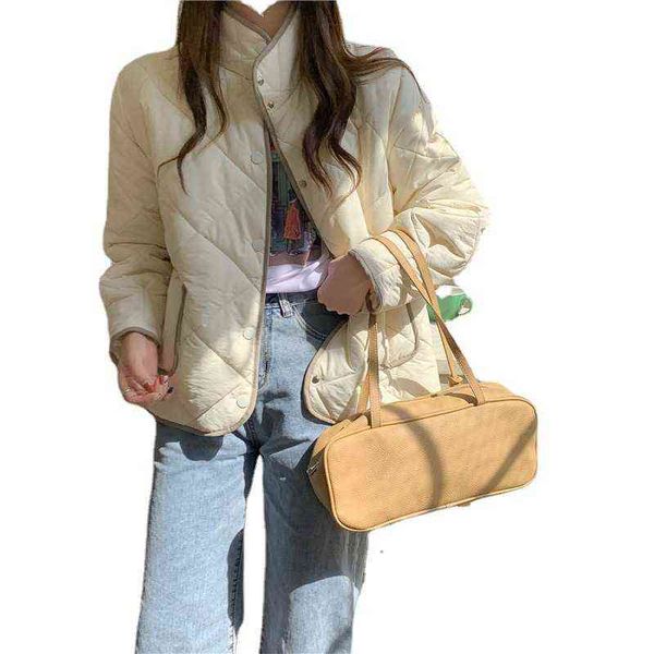 asm anna 2021 autumn and winter women's fashion lingge short stand collar down cotton et loose, Black
asm anna 2021 autumn and winter women's fashion lingge short stand collar down cotton et loose, Black