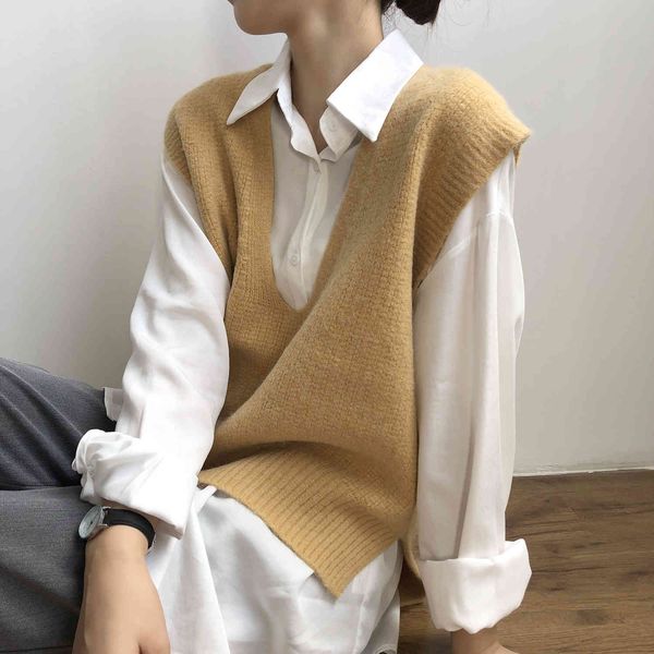 women's sweaters 2021 harajuku spring kintted vest casual v-neck pullover loose vintage e femme cropped 8z0d, White;black
women's sweaters 2021 harajuku spring kintted vest casual v-neck pullover loose vintage e femme cropped 8z0d, White;black