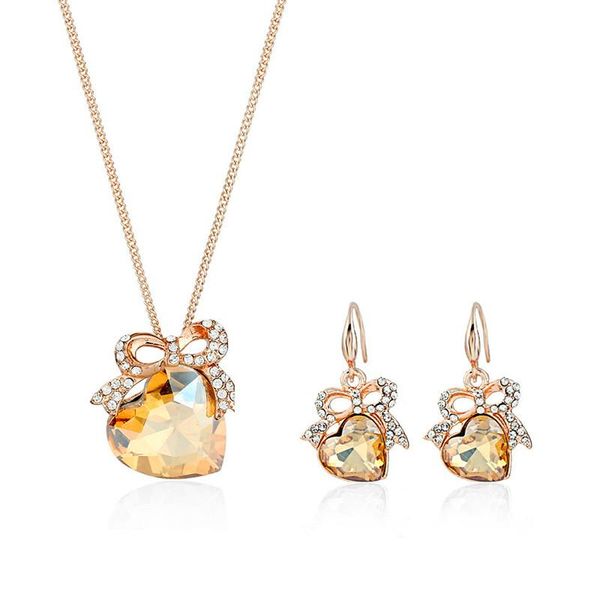 earrings & necklace luxury elegant blue crystal heart pendant bridal jewelry sets gold color alloy rhinestone drop earring for women, Silver
earrings & necklace luxury elegant blue crystal heart pendant bridal jewelry sets gold color alloy rhinestone drop earring for women, Silver