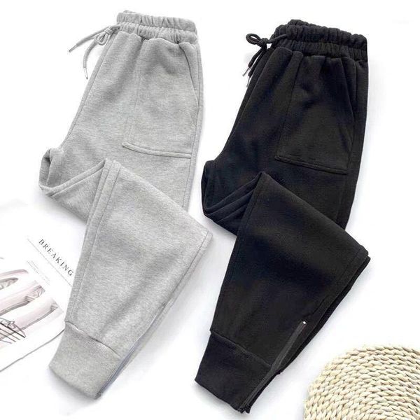 pure cotton casual sweatpants for girls autumn and winter outdoor training loose high-waisted lace-up cuffs slim trousers women's pants, Black;white
pure cotton casual sweatpants for girls autumn and winter outdoor training loose high-waisted lace-up cuffs slim trousers women's pants, Black;white