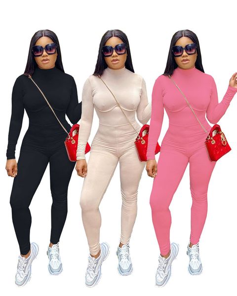 women's & fashion high neck rompers long sleeve casual soild color jumpsuits designer womens clothing, Black;white
women's & fashion high neck rompers long sleeve casual soild color jumpsuits designer womens clothing, Black;white