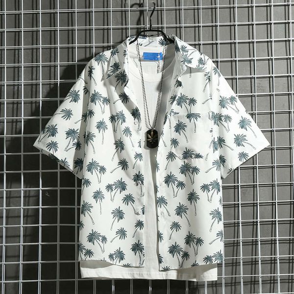men's casual shirts shirtchao brand coconut beach men's thin floral summer personality fall feeling holiday style short sleeve shi, White;black
men's casual shirts shirtchao brand coconut beach men's thin floral summer personality fall feeling holiday style short sleeve shi, White;black