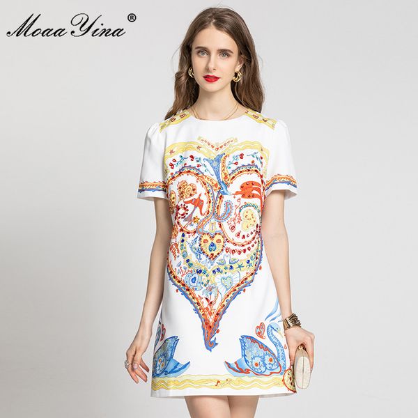 fashion runway designer summer short dress women's o-neck sleeve beading printed vintage elegant party mini 210524, Black;gray
fashion runway designer summer short dress women's o-neck sleeve beading printed vintage elegant party mini 210524, Black;gray