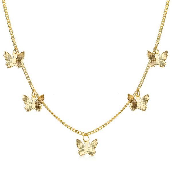 pendant necklaces 2021 fashion color butterfly tassel female girl korean version thick chain necklace jewelry gift, Silver
pendant necklaces 2021 fashion color butterfly tassel female girl korean version thick chain necklace jewelry gift, Silver