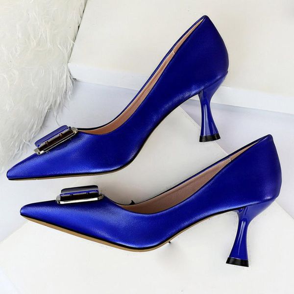 women 7cm high heels blue pumps plus size .5 wedding bridal valentine lady low scarpins yellow neon green red shoes dress, Black
women 7cm high heels blue pumps plus size .5 wedding bridal valentine lady low scarpins yellow neon green red shoes dress, Black