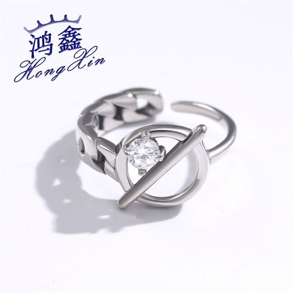 hongxin silver s925 mahua circle inlaid with rough zircon single ring punk wild, Black
hongxin silver s925 mahua circle inlaid with rough zircon single ring punk wild, Black