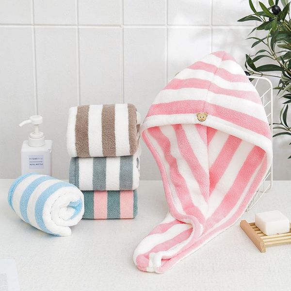 shower caps hair towel quick drying cap bathing bath hat stripe soft with button coral velvet microfiber
shower caps hair towel quick drying cap bathing bath hat stripe soft with button coral velvet microfiber
