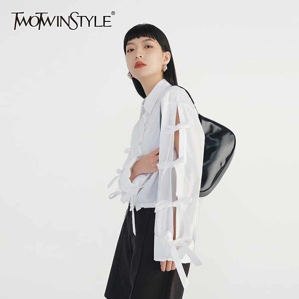 white hollow out casual shirts for women lapel long sleeve bowknot single breasted solid blouses female summer 210524
white hollow out casual shirts for women lapel long sleeve bowknot single breasted solid blouses female summer 210524