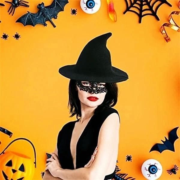 party hats fashionable men and women halloween witch autumn winter cloak knitted wool folding solid pointed holidaygifts
party hats fashionable men and women halloween witch autumn winter cloak knitted wool folding solid pointed holidaygifts