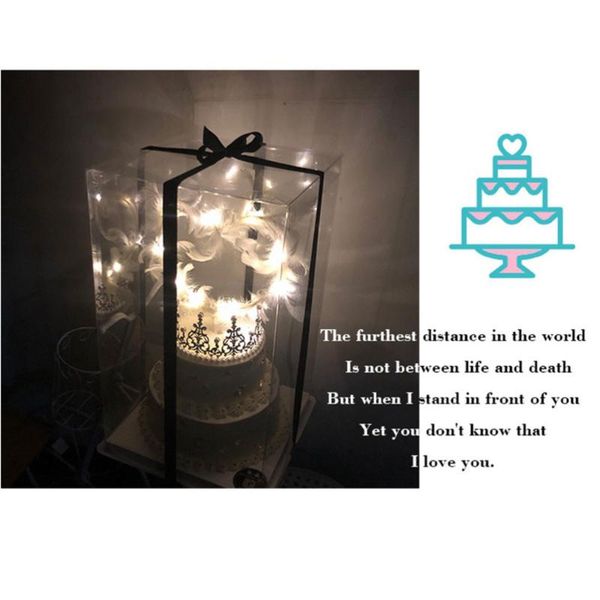 gift wrap 2pcs 8inch transparent birthday cake box container dessert storage (transparent)
gift wrap 2pcs 8inch transparent birthday cake box container dessert storage (transparent)
