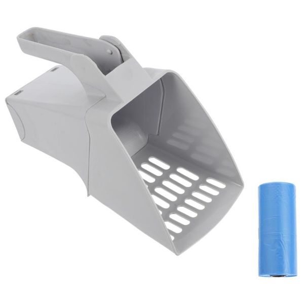 cat grooming litter scooper sifter shovel box with 1 roll trash bag pet supply
cat grooming litter scooper sifter shovel box with 1 roll trash bag pet supply