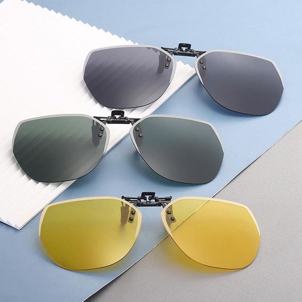 sunglasses mirror oversized polarized clip on women men rimless driving goggle flip up lens glasses cover eyewear uv400, White;black
sunglasses mirror oversized polarized clip on women men rimless driving goggle flip up lens glasses cover eyewear uv400, White;black