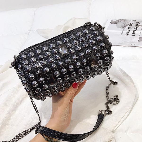 evening bags large capacity fashion rivet chain bag shoulder for women 2021 pu leather handbag flap small square
evening bags large capacity fashion rivet chain bag shoulder for women 2021 pu leather handbag flap small square